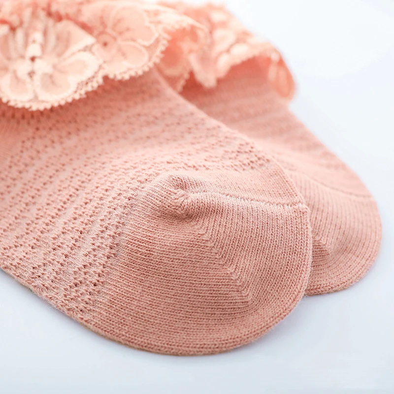 

Baby Girl Cute Socks Ruffle Lace Design Cotton Short Socks Infant Children Casual Socks
