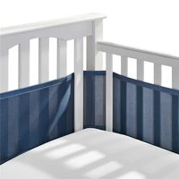 baby crib bumper breathable mesh crib liner anti collision bed bumper solid back crib around cushion cot protector room decor