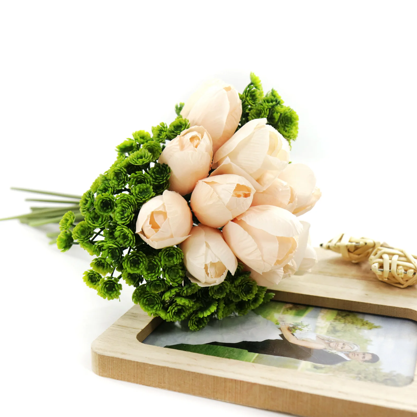 12 шт. цветок тюльпана искусственный букет поддельные цветы для свадьбы День