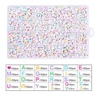 Набор акриловых бусин с буквами 6 х6 мм, 1200 шт., в коробке, круглые бусины алфавита, комплекты для изготовления ювелирных изделий сделай сам, для браслета, рукоделия, детские подарки