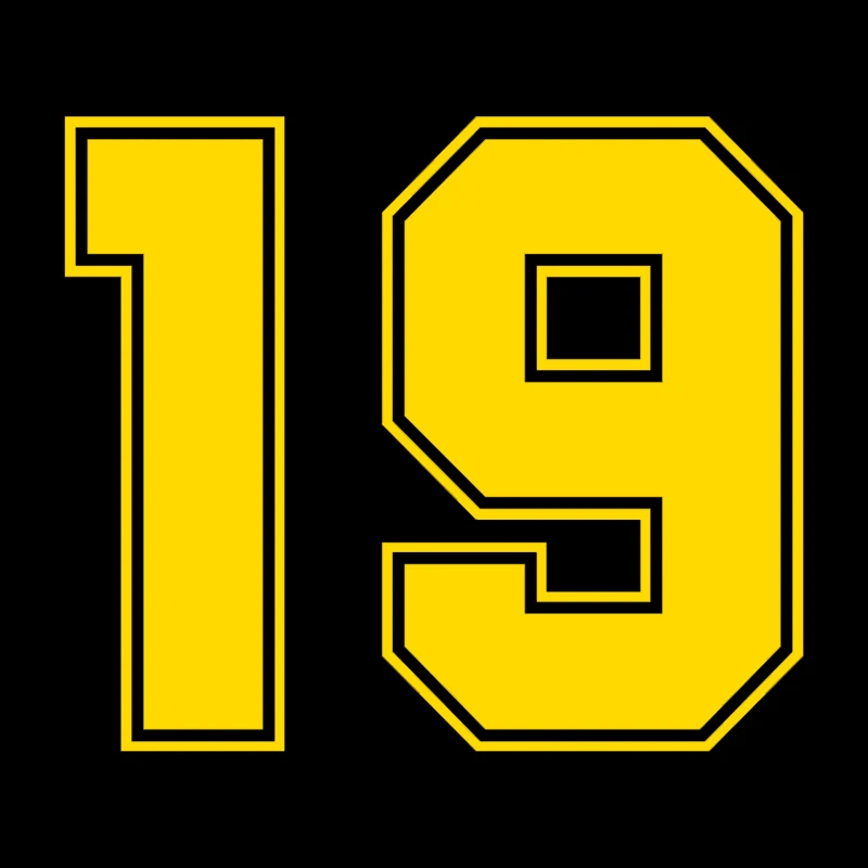 CK3231# Various Sizes Racing Number 19 funny car sticker vinyl decal waterproof auto stickers white / black for bumper | Автомобили и
