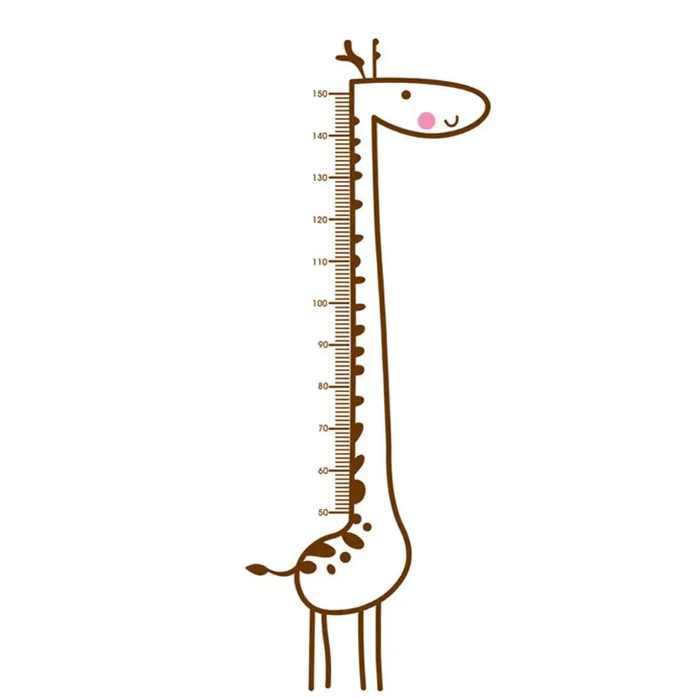 Жираф с линейкой роста