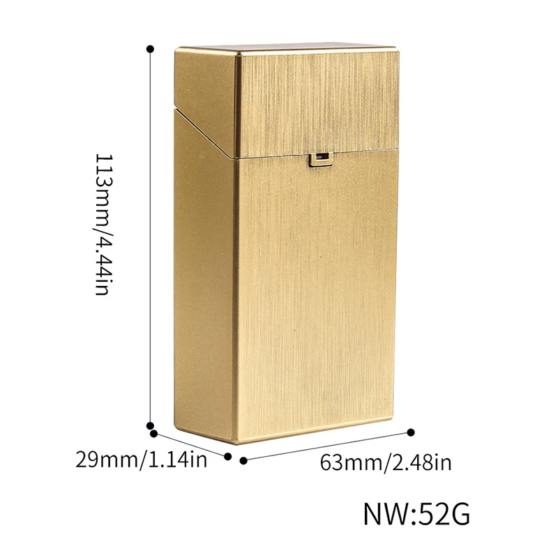 

1Pc 110mm Extra-long Cigarette Case Cigar Storage Box ABS Tobacco Holder Pocket Box Cases Smoking Accessories Random Color