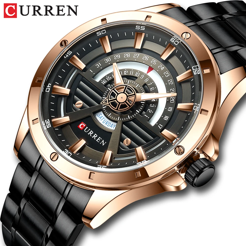 

2021 New CURREN Fashion Date Quartz Men Watches Top Brand Luxury Male Clock Waterproof Sport Mens Wrist Watch Hodinky Relogio