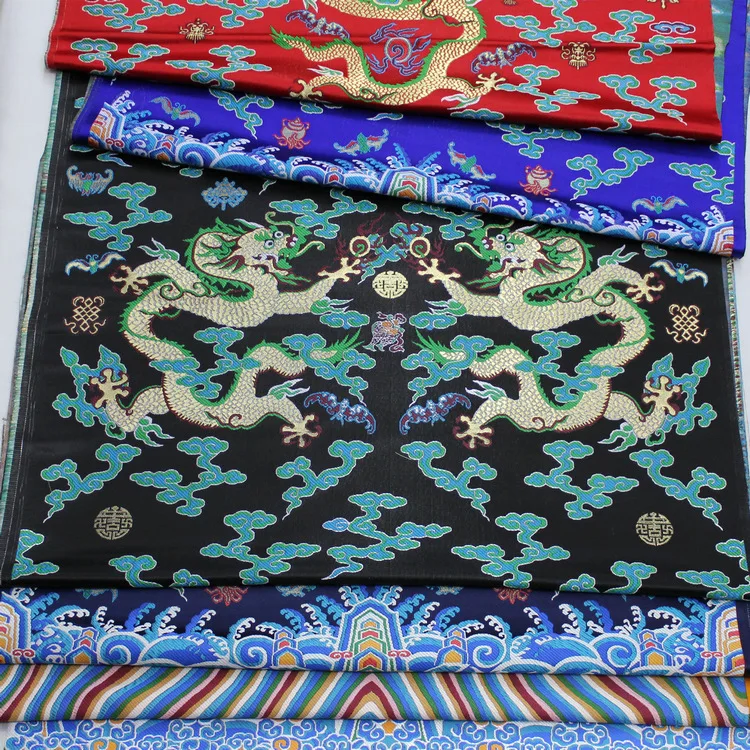 Жаккардовый халат из жаккардовой ткани с рисунком древнего дракона жакет и ткань