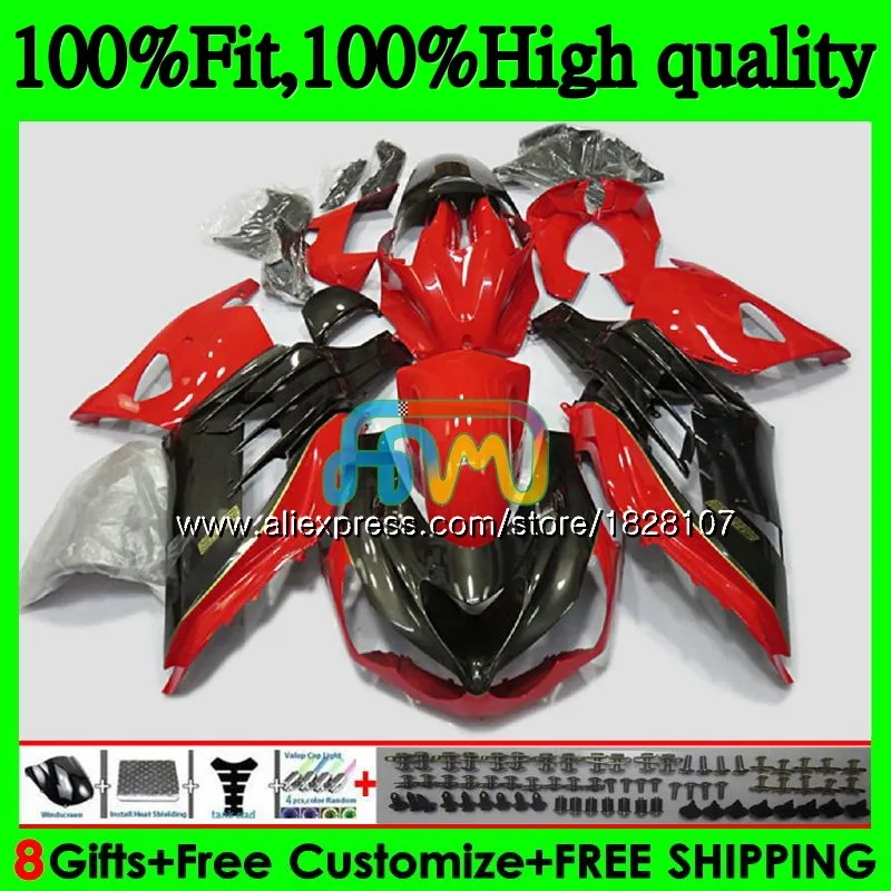 

Red black hot Injection For KAWASAKI ZX 14R ZX14R 06 07 08 09 10 11 21BS.31 ZZR1400 ZX-14R 2006 2007 2008 2009 2010 2011 Fairing