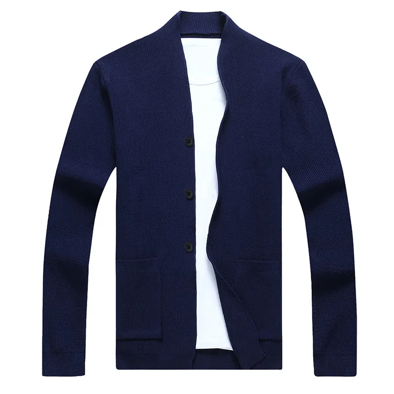 

2020 Autumn Fashion Men Cardigan Jackets Mens Streetwear Trend Male Casual Grey Sweater Jacket Men Clothing
