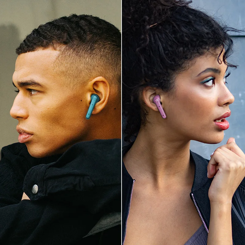 TWS Bluetooth гарнитура 5 0 действительно Беспроводная на ухо черная научная и