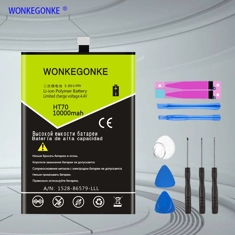 

WONKEGONKE для Φ HT70 аккумулятор для телефона с номером отслеживания