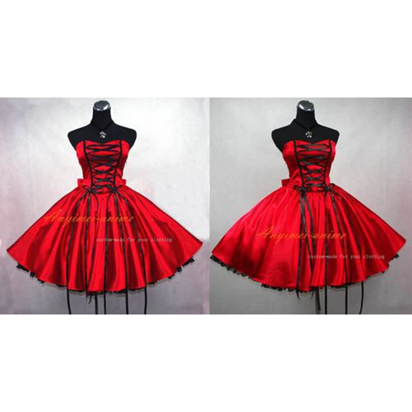 

Sissy maid Gothic Lolita Punk Ball Gown Dress Cosplay Costume Tailor-made[G396]