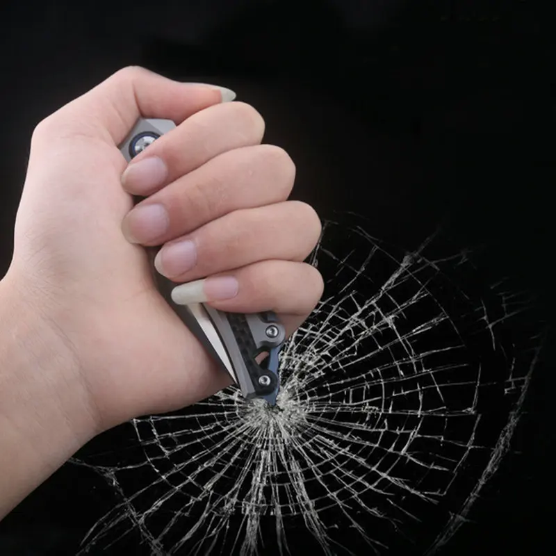 Лезвие из порошковой стали M390 TC4 титановый складной нож углеродного волокна