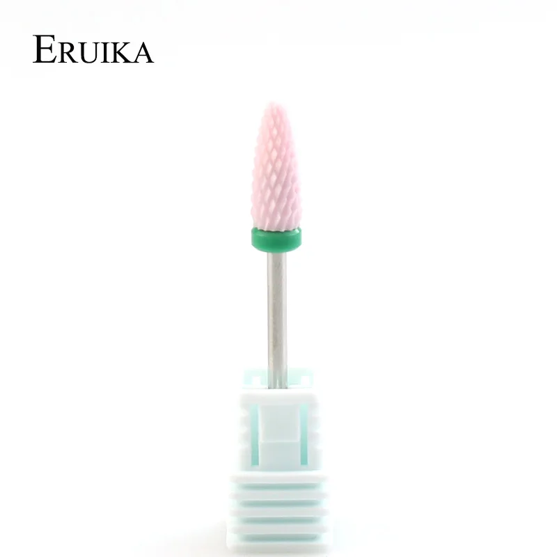 NO2 ERUIKA 1 шт. розовый керамический сверло для ногтей Электрический Роторный Фрезер маникюрный станок аксессуары пилочки для ногтей Инструменты для ногтевого салона - Цвет: NO2