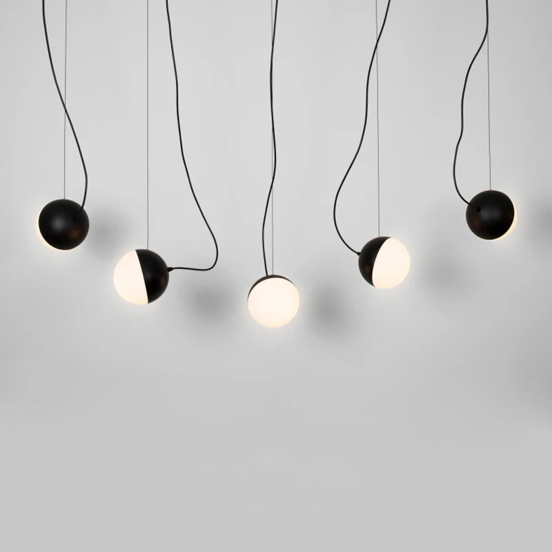 Современный простой подвесной светильник креативный стеклянный для кафе