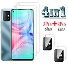 Закаленное защитное стекло 4 в 1 Hot10 для объектива камеры Infinix 10 Play 8 Lite 9 Pro Note 7 Hot9
