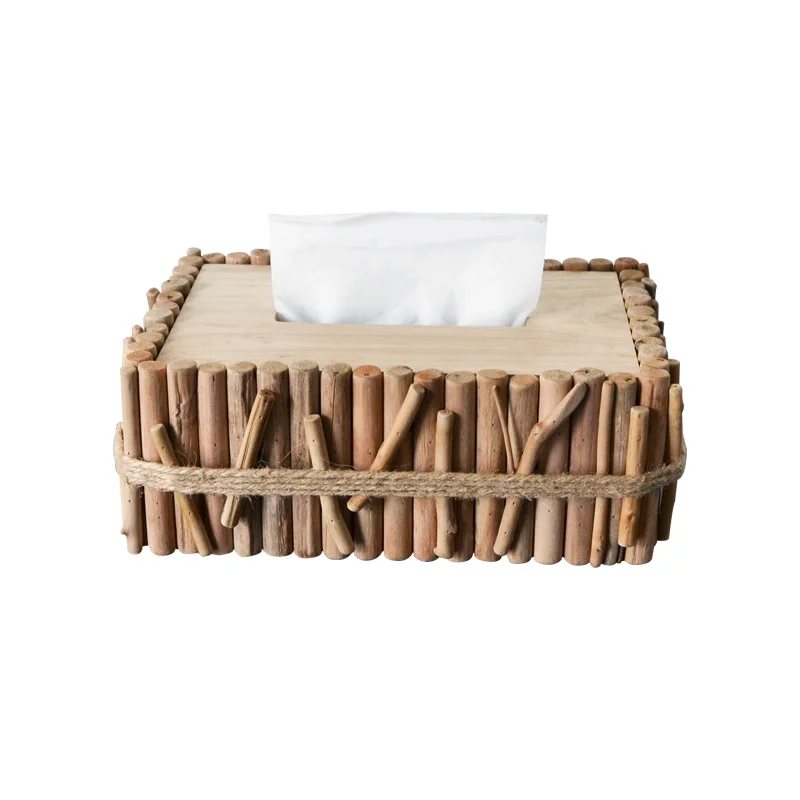 

Handmade solid wood tissue box