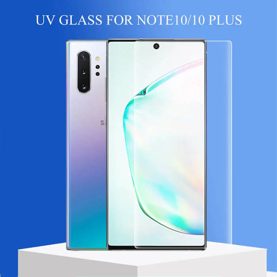 Для samsung Galaxy Note 10 Plus защита экрана УФ нано оптика изогнутое стекло Полный Клей покрытый край для Galaxy Note 10 10 Plus