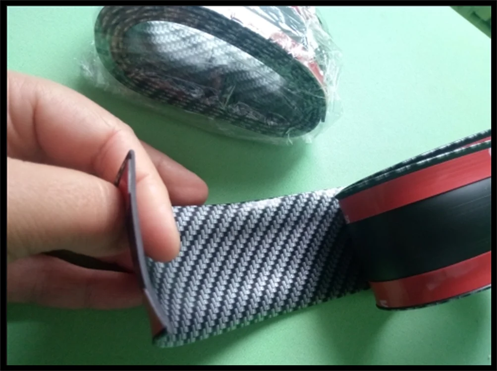 Универсальная автомобильная наклейка 5D пороговое покрытие из углеродного