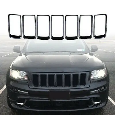 7X черная сетчатая вставка для передней решетки радиатора Jeep Grand Cherokee 2014-2016 |