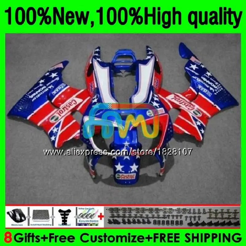 

Kit For HONDA CBR 893RR CBR900RR CBR893RR 89 90 91 92 Red blue hot 93 149BS.34 CBR900 CBR893 RR 1989 1990 1991 1992 1993 Fairing