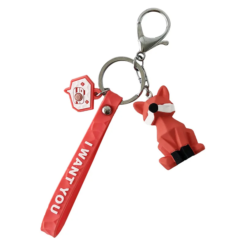 Милый мультфильм геометрические граненые брелоки с животными динозавр панда