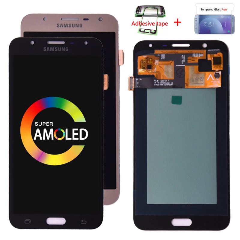 Amoled для samsung Galaxy J7 nxt J701F J701M ЖК-дисплей сенсорный дигитайзер сборка для j701 J7 neo J7 core lcd