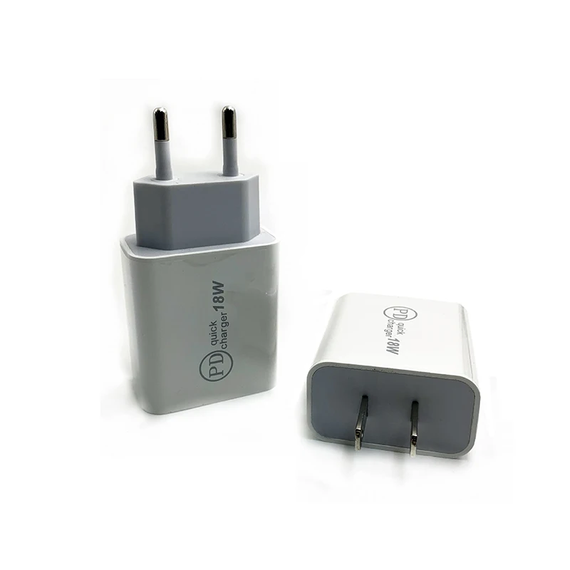 BRSUANG 18W PD Fast Charge USB Type-C Charger EU/US Plug For Samsung S10 Plus iPhone 11 Pro Max iPad Power Adapter | Мобильные