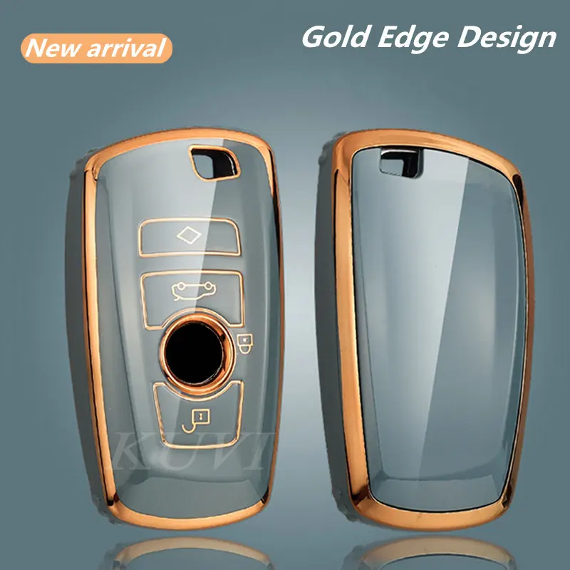 Чехол для автомобильного ключа с гальваническим покрытием из ТПУ чехол Bmw F20 F30 G20