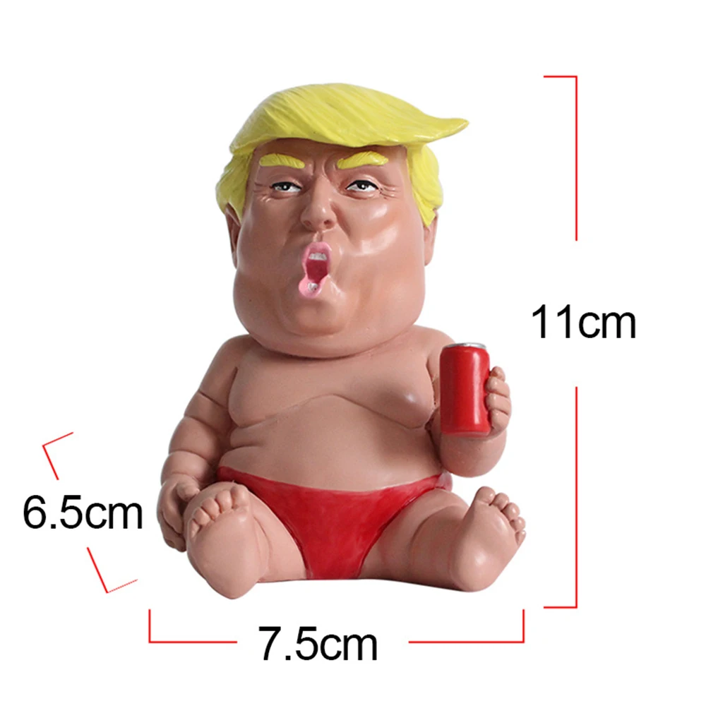 

Trump Character Funny Resin Model Ornaments Creative Ornaments Trump Personality Doll Funny Cute Cartoon Doll Figure