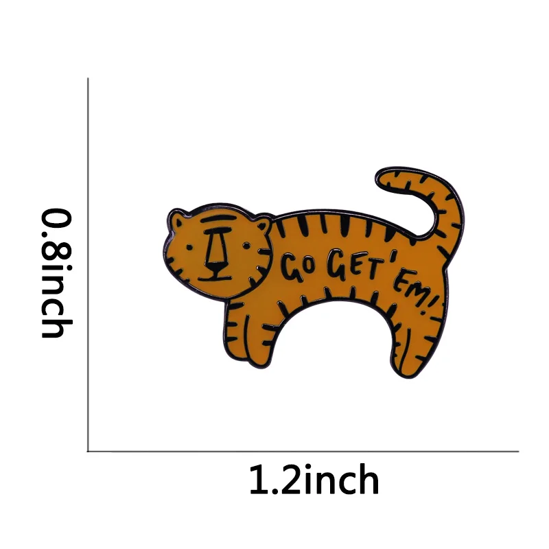 Иди 'Em Тигр булавка брошь идеально подходит для празднования Нового работу