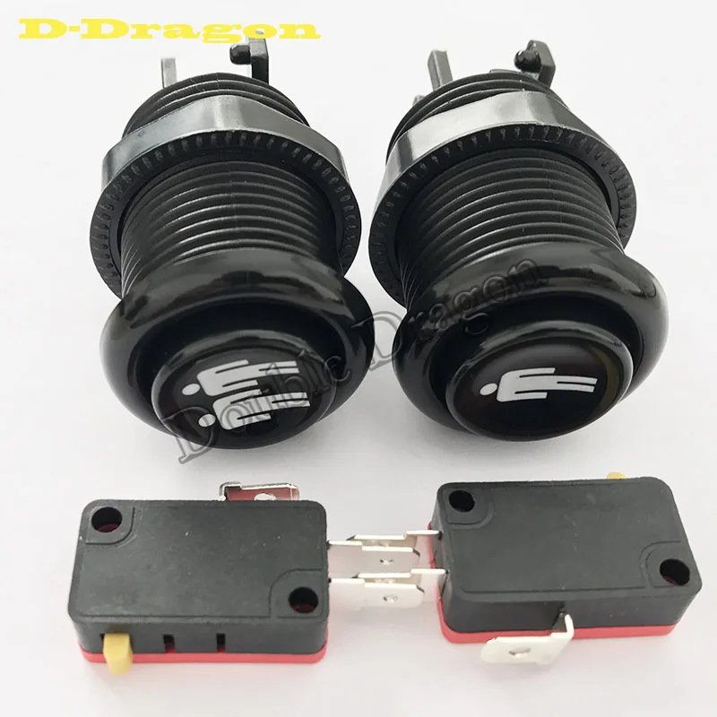 

New Arcade Push Button black player Durable Multicade MAME Jamma Game Long Switch 1P/2P arcade machine cabinet function button