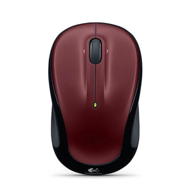 Красный Беспроводная игровая мышь logitech M325 с наноприемником, оптическая Ergonimic 1000 dpi для Mac OS/Windows, поддержка Агентства, проверка - Цвет: Красный