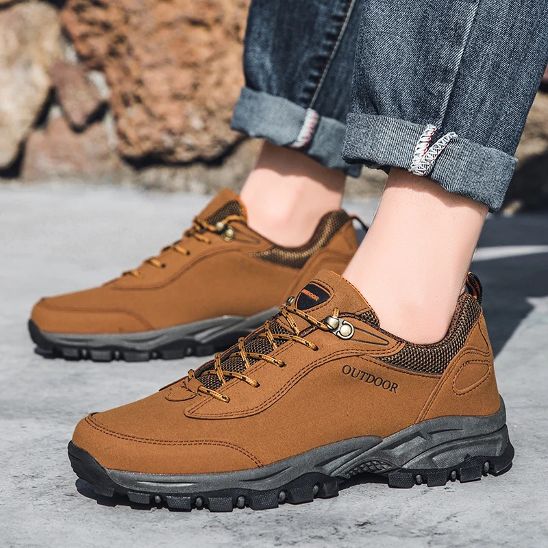 Outdoor Men Hiking Shoes Waterproof Breathable Tactical Combat Army Boots Desert Training Sneakers Anti-Slip Trekking | Спорт и
