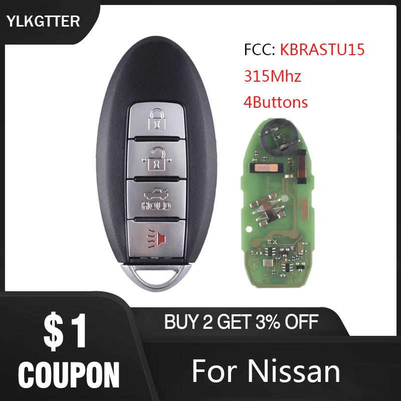 YLKGTTER 4 кнопки обновления дистанционный ключ брелок от машины для Nissan Murano 2003 2004 2005