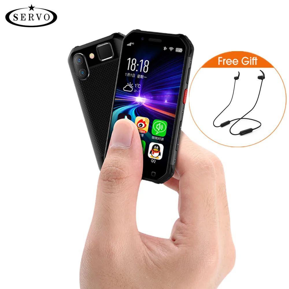 

SERVO S10 Pro IP68 Waterproof mini Smartphone MTK6737 3GB 32GB NFC Walkie talkie Rugged Phone 13MP Fingerprint Face Recognition