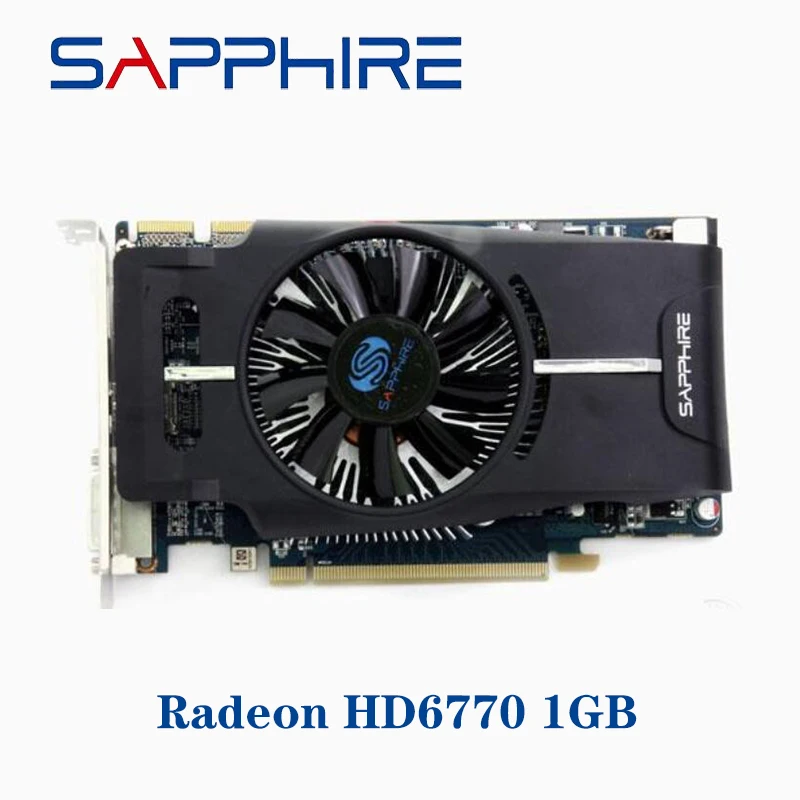 Видеокарта SAPPHIRE Radeon HD6770 1 ГБ GDDR5 GPU HD 6770 видеокарты для компьютера ПК AMD HDMI б/у
