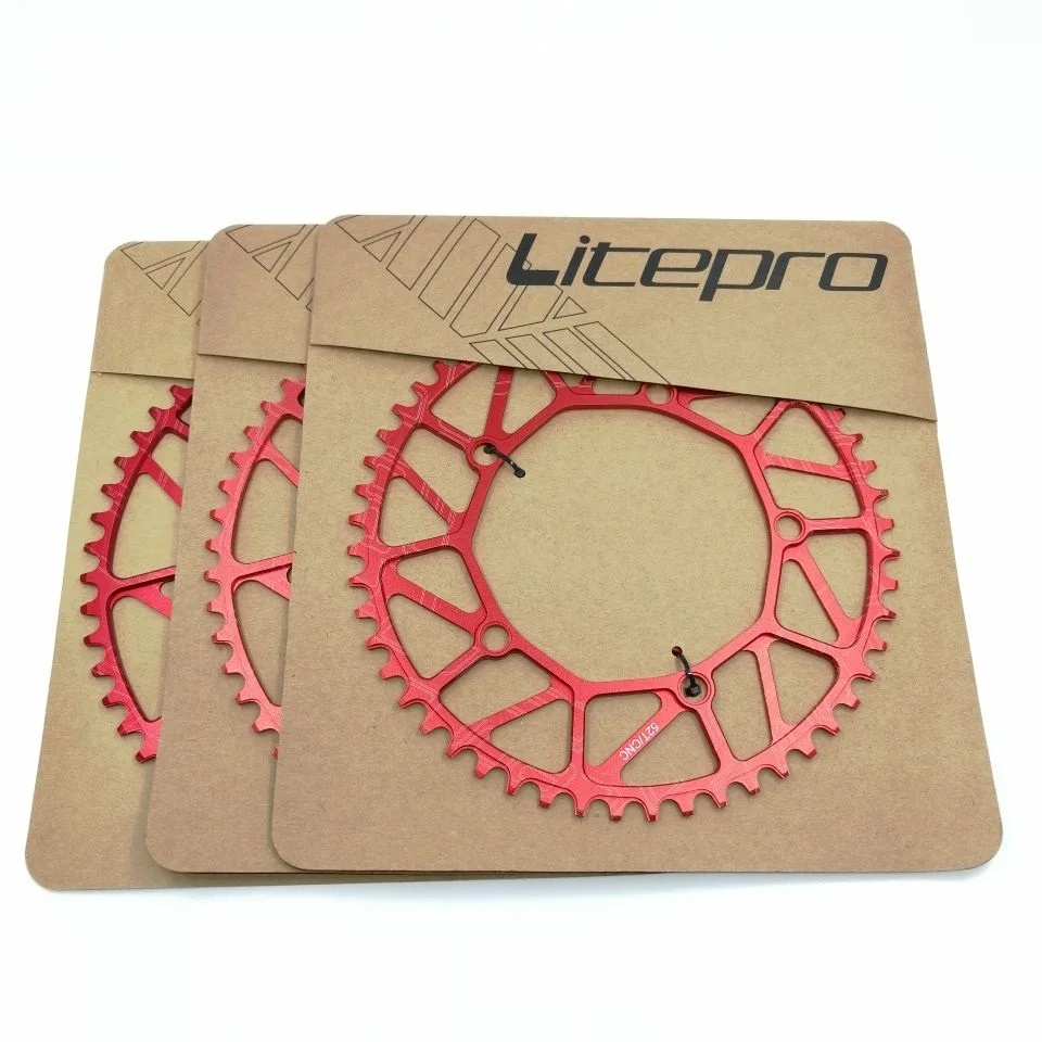 Litepro 130BCD цепное колесо 48T 50T 52T 54T 56T 58T Складная велосипедная цепь с одной звездой P8