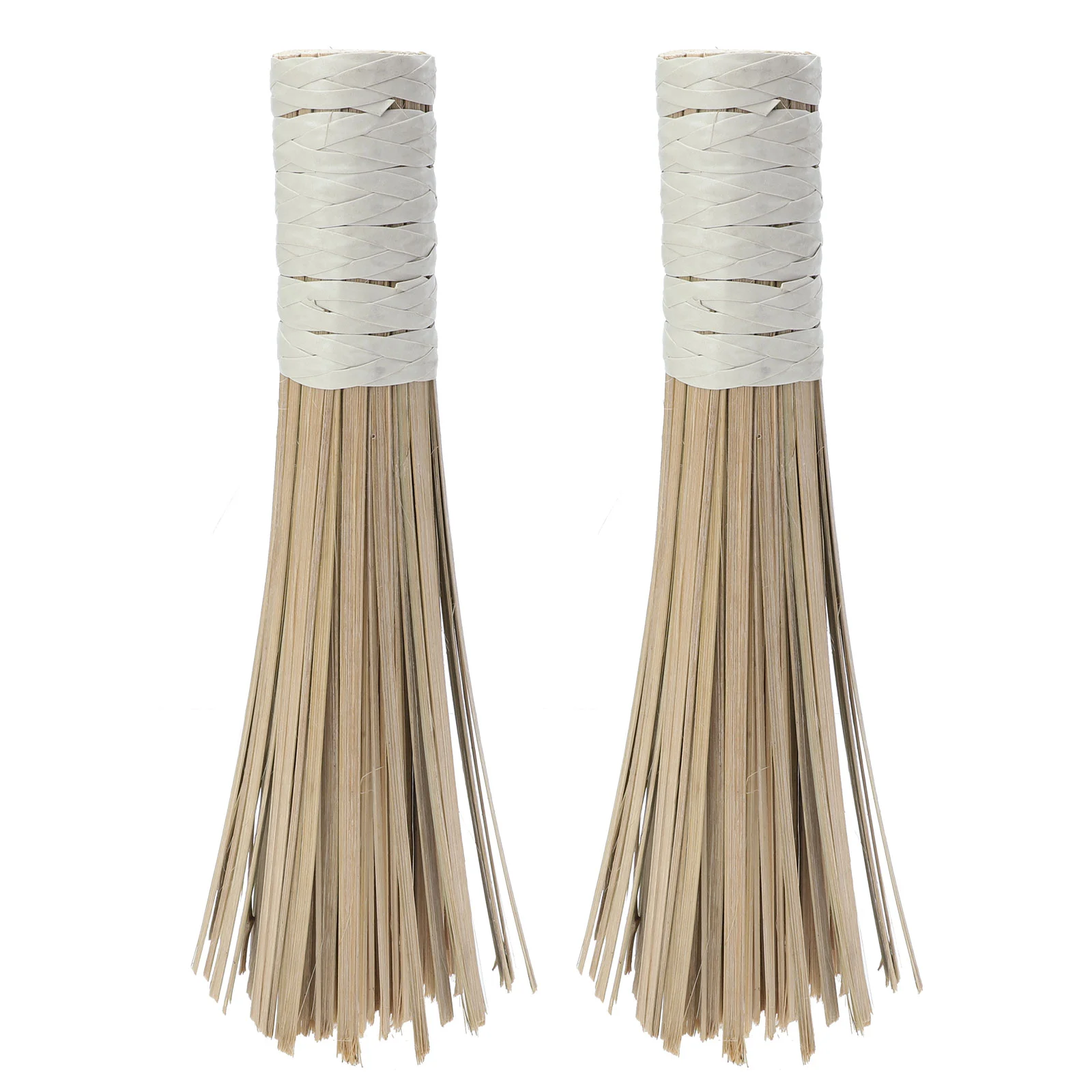 

2Pcs Bamboo Pot Brush Old-fashioned Pot Brush Hearth Cleaning Brush Bamboo Brush