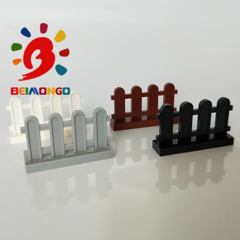 Бесплатная доставка! Строительные блоки BEIMONGO MOC Fence 33303 1x4x2 поручни 20 шт.