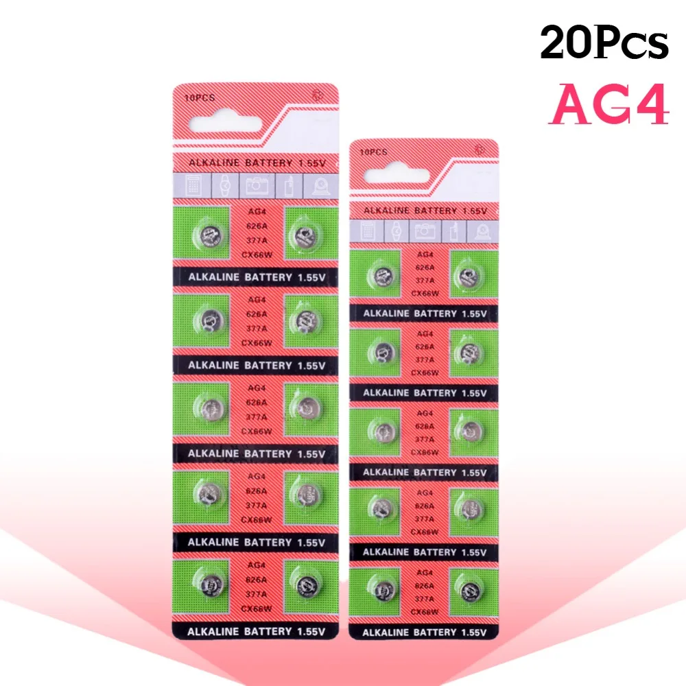 Дешевые Продажи YCDC 20 шт. 100% оригинальный AG4 377 SR626SW 626 SR626 V377 батарейки для часов