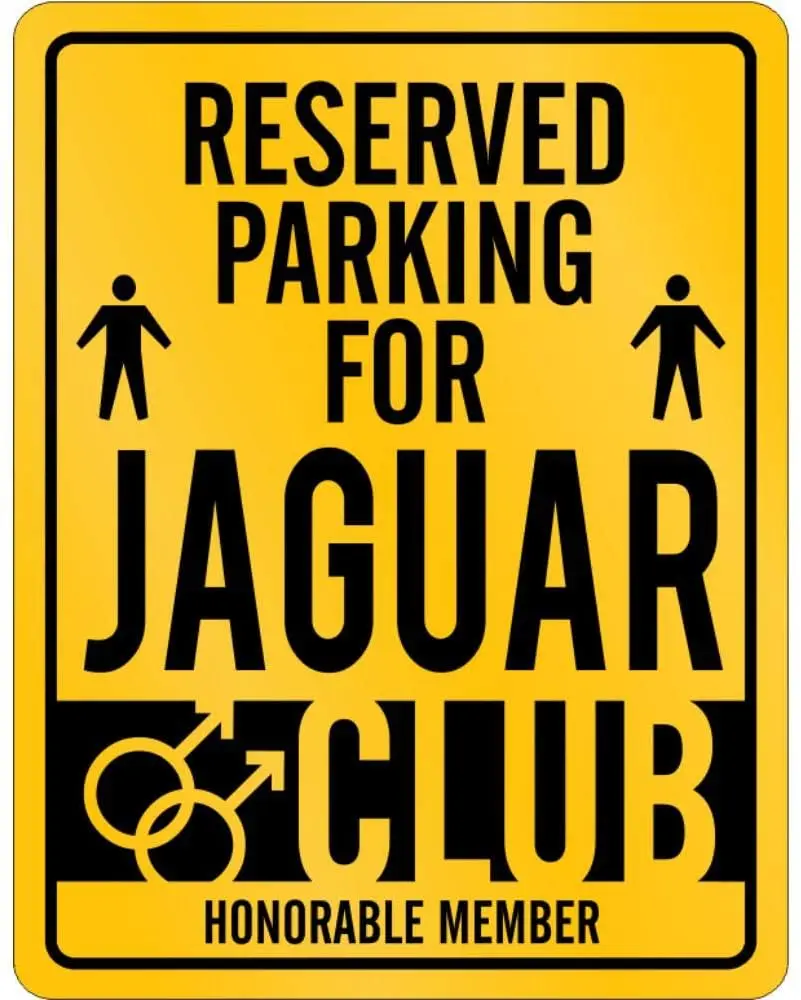 

Парковочный знак Idakoos для почетного паркинга клуба Jaguar 9 ''x 11,5''