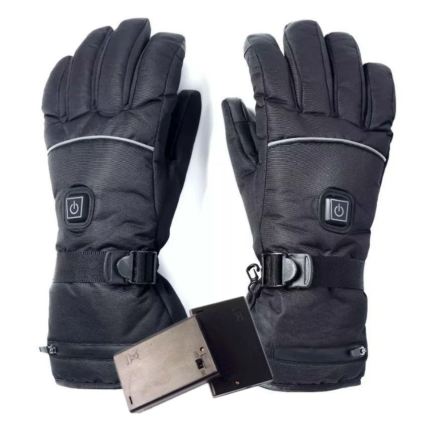 

Electric Heated Gloves with Temperature Adjustment Lithium Batteries for Skiing Hiking Climbing Driving Cold Weather