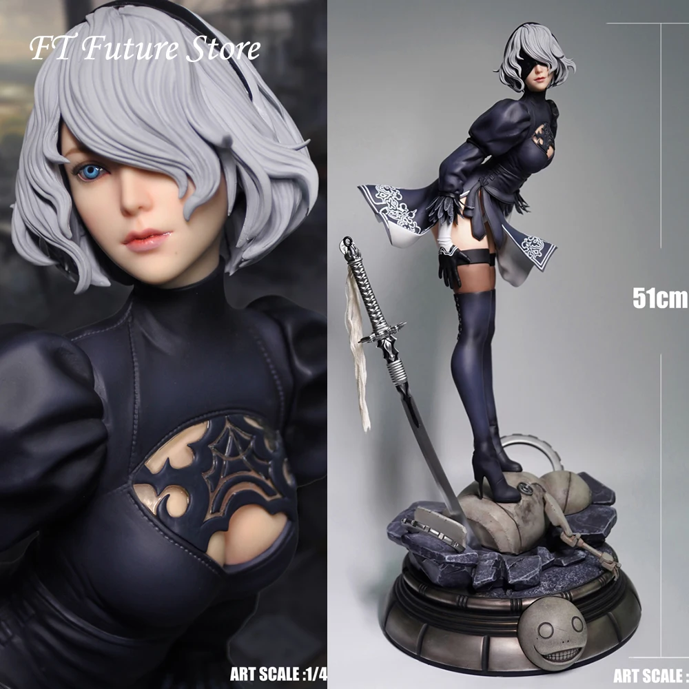 MLS002 1/4 PS4 Game NieR Automata 2B YoRHa № 2 фигурка типа Статуя Модель 51 см для поклонников
