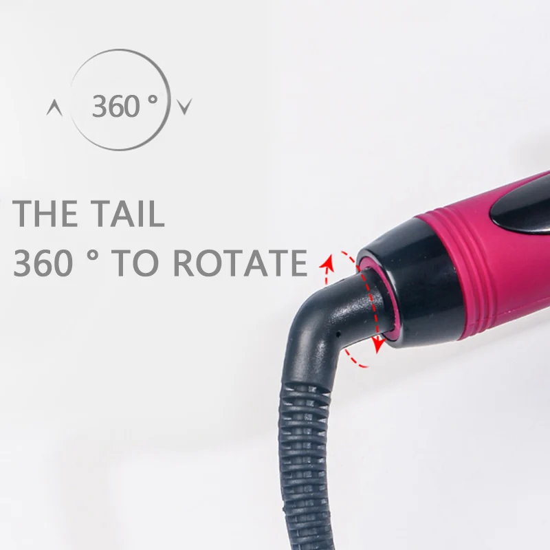 

TOHUAN LED Ceramic 9mm Curling Iron Deep Curl Wave Hair Curler Magic Professional Curling Wand Lady Beauty Styling Tools 9-32mm