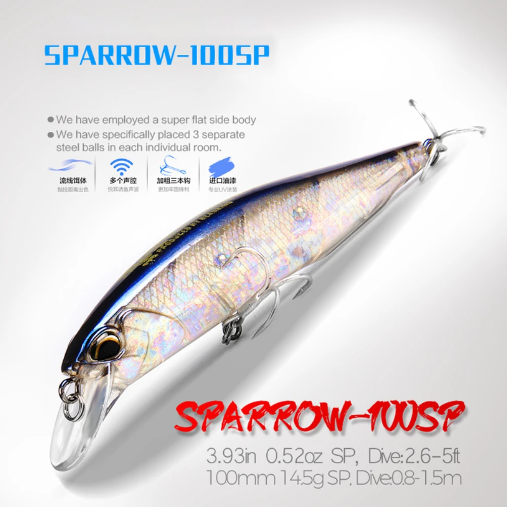 

14Color Minnow 10cm/15g Hot Model JERK Fishing Lure Hard Bait 14Color Quality Minnow Professional Depth 0.8-1.5m For Ice Fishing