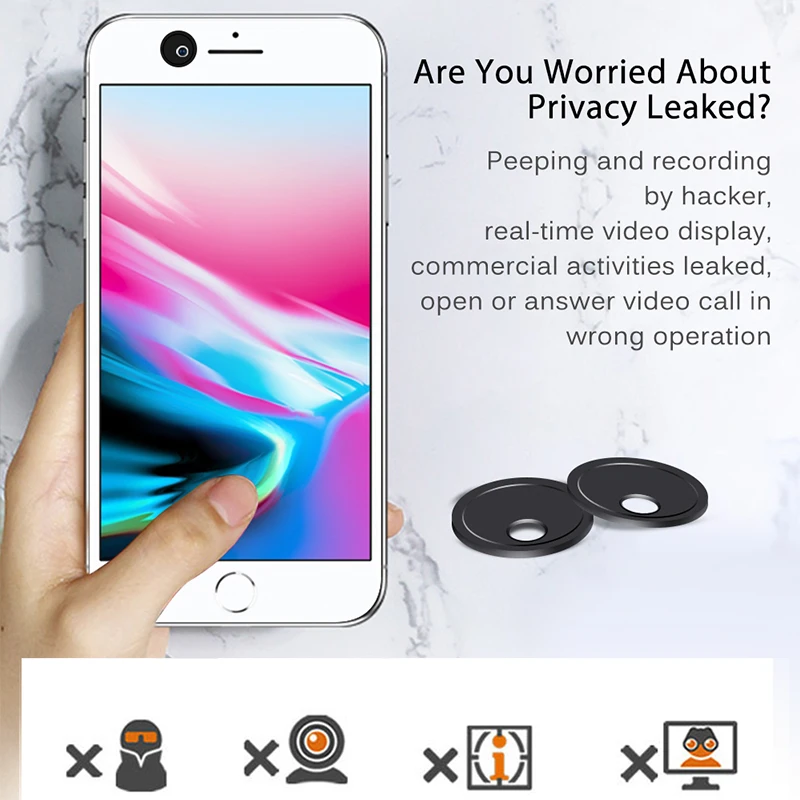 Circle Webcam Cover Privacy Protector Laptop Camera Slider Sticker Web Cam Covers for Tablet PC Samsung Iphone Smartphone | Мобильные