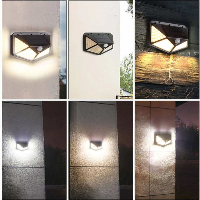 

3 Modes LED Solar Light Outdoor Solar Lamp PIR Motion Sensor Wall Light Waterproof Solar Powered Sunlight for Courtyard lighting