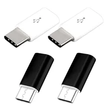 4 шт. Microusb к Тип C адаптер ABS Тип C разъем для микро-флеш-накопитель USB с гнездовым преобразователем usb-c переходник адаптер объектива для камер Micro USB Тип C устройства