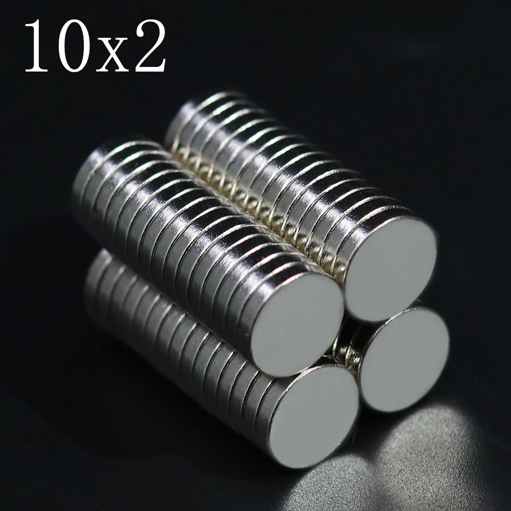 

10/20/50/100Pcs 10x2 Neodymium Magnet 10mm x 2mm N35 NdFeB Round Super Powerful Strong Permanent Magnetic imanes Disc