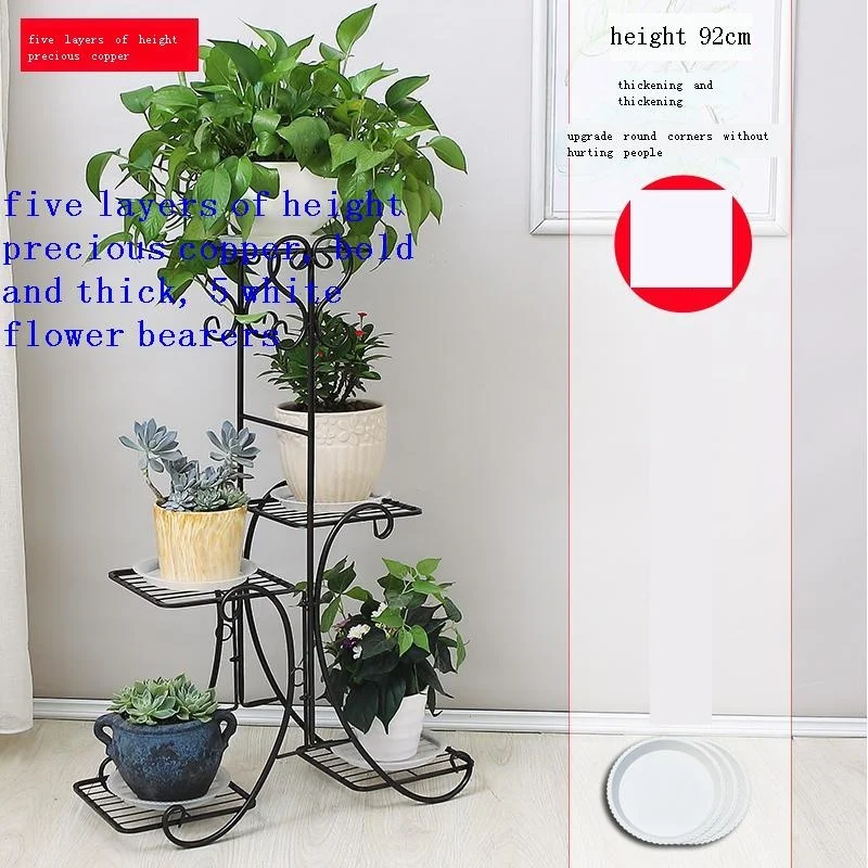 

Decor Balcony Salincagi Support Plante Decorative Metal Decoration Terrasse Shelf Plant Stand Balcon Balkon Flower Iron Rack