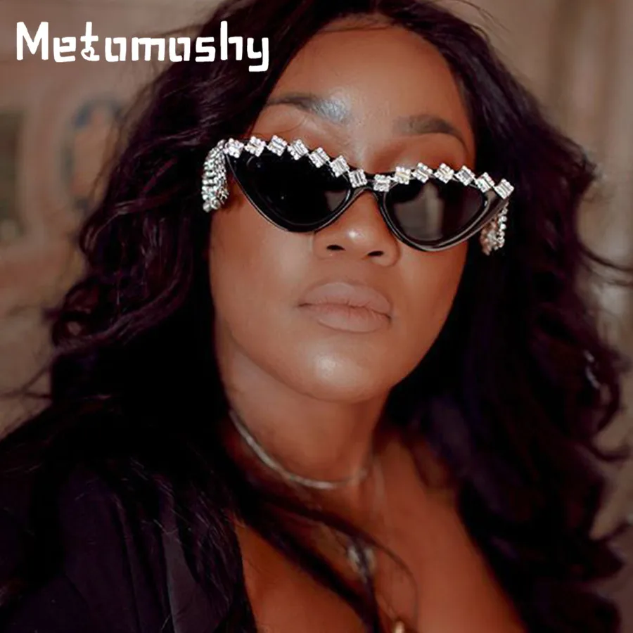 Кошачий глаз солнцезащитные очки для женщин мужчин 2020 фирменный дизайн модные с